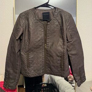 Therapy Faux Leather Jacket